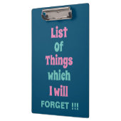 Die sonnige Erinnerung für vergessene Menschen ver Klemmbrett (Links)