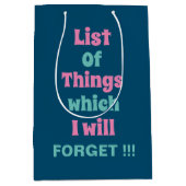 Die sonnige Erinnerung für vergessene Menschen ver Mittlere Geschenktüte (Vorderseite)