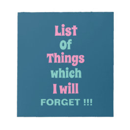 Die sonnige Erinnerung für vergessene Menschen ver Notizblock