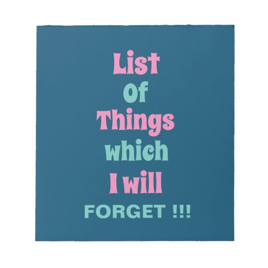 Die sonnige Erinnerung für vergessene Menschen ver Notizblock (Vorderseite)