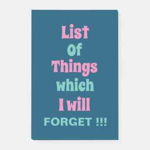 Die sonnige Erinnerung für vergessene Menschen ver Post-it Klebezettel