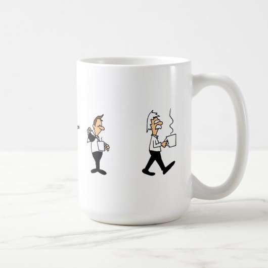Die sonnige Evolution der Kaffeetrinker Kaffeetasse (Rechts)