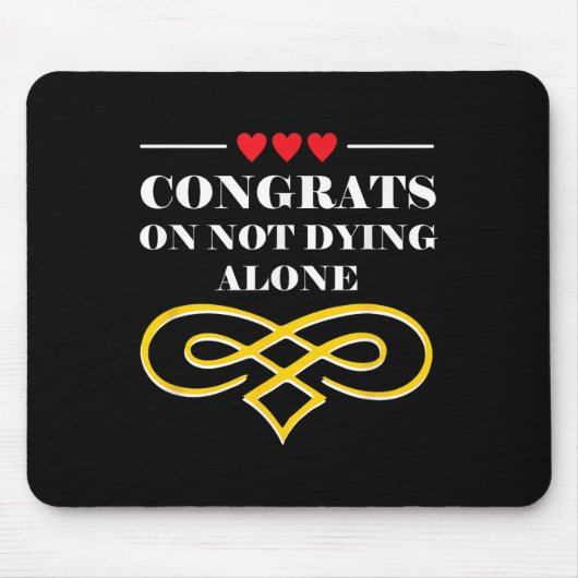 Die sonnige Hochzeit mit Sarcastic Ehe Brie and Gr Mousepad (Vorne)