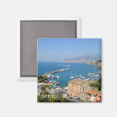 Die sonnige italienische Stadt Sorrento im Sommer Magnet (Vorderseite/Rückseite)