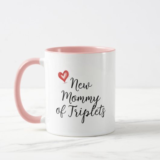 Die sonnige Junge Mutter der Triplets-Geschenke, B Tasse (Links)