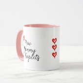 Die sonnige Junge Mutter der Triplets-Geschenke, B Tasse (Vorderseite Links)