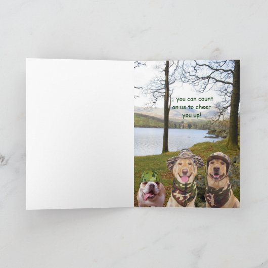 Die sonnige Karte für Jäger oder Militär von Freun (Innenseite)