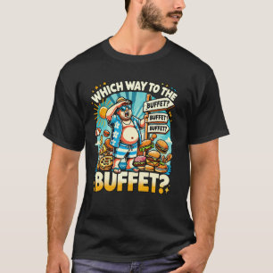Die sonnige Kreuzfahrt, die zu den Buffet-Kreuzfah T-Shirt