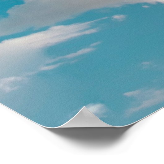 Die sonnige Kuh in der Sonnenbrille Poster (Ecke)