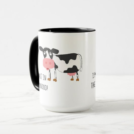 Die sonnige Kuh nicht in der Tasse (Vorderseite Links)