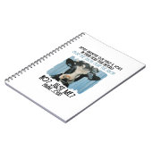 Die sonnige Kuh schlupf den Idiot Just Me Notizblock (Linke Seite)