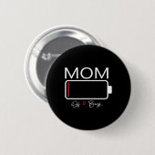 Die sonnige Mama von 2 Jungen von den Müttern zum Button (Vorne & Hinten)