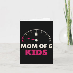 Die sonnige Mama von 6 Kids tank leere Mütter Tag Karte