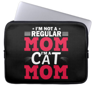 Die sonnige Mama zu Shirts, Die Katze, Mutter Tee, Laptopschutzhülle