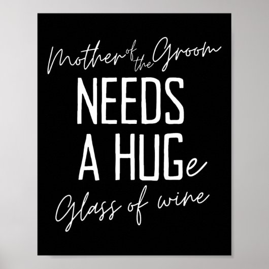 Die sonnige Mutter des Bräutigams braucht ein ries Poster (Vorne)