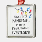 Die sonnige Pandemie der Weihnachtsleuchten Ornament Aus Metall (Links)