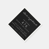 Die sonnige pandemische Hochzeit verzögert Liebe i Serviette (Ecke)