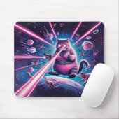 Die sonnige Riesenkatze und Dinosaurier im All Mousepad (Mit Mouse)