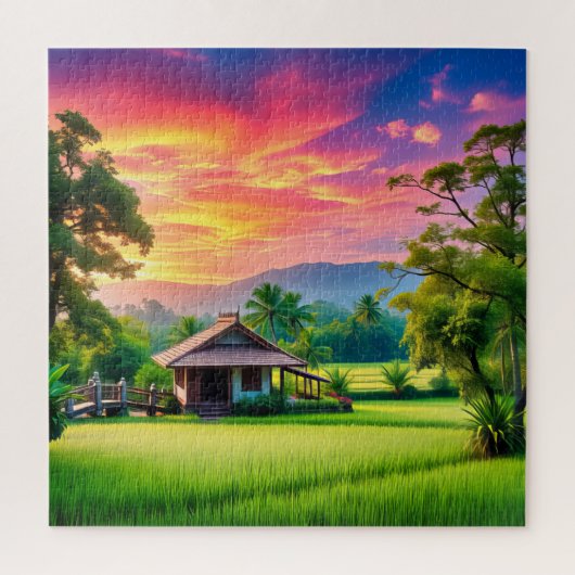 Die sonnige Ruhe im Grünen Puzzle (Vertikal)