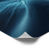 Die sonnige Ruhe: Strand unter Sternenhimmel Poster (Ecke)