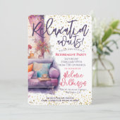 Die sonnige Ruhestätte erwartet das Party Einladung (Stehend Vorderseite)