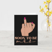 Die sonnige Verlobung wird bald Frau Bachelorette Karte (Gelbe Blume)