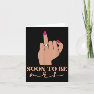 Die sonnige Verlobung wird bald Frau Bachelorette  Karte