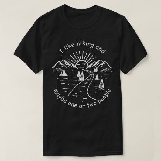 Die sonnige Wanderpräsenz , Für alle Wanderer und  T-Shirt (Design vorne)