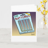 Die sonnigen Batterien sind nicht im Preis inbegri Karte (Gelbe Blume)