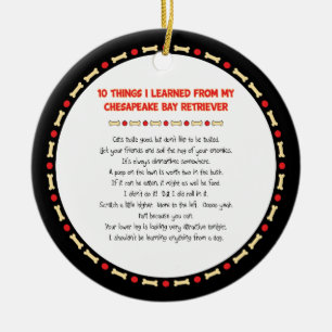 Die sonnigen Dinge, die aus Chesapeake Bay Retriev Keramik Ornament