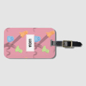 Die sonnigen Geister pink Gepäckanhänger (Vorderseite (Horizontal))