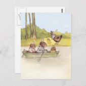 Die sonnigen Jungs gehen Boote Postkarte (Vorne/Hinten)