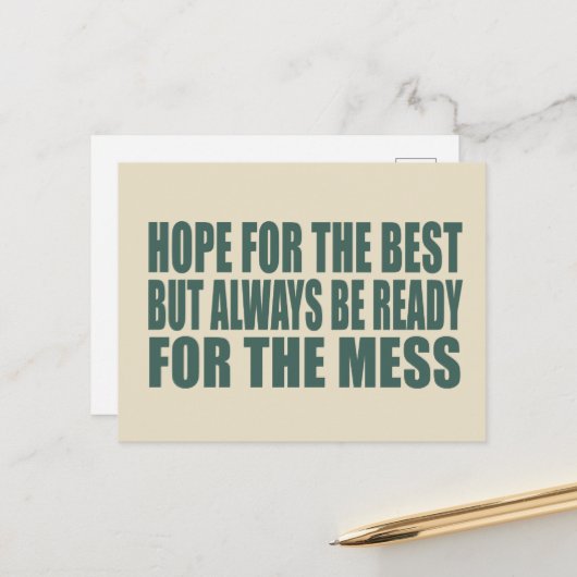 Die sonnigen sarkastischen Redewendungen Feiertagspostkarte (Vorderseite/Rückseite Beispiel)