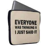 Die sonnigen sarkastischen Redewendungen Laptopschutzhülle (Vorne Rechts)