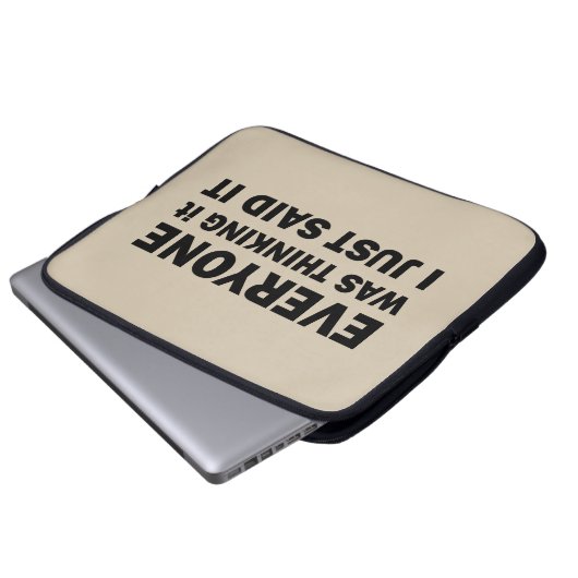 Die sonnigen sarkastischen Redewendungen Laptopschutzhülle (Vorne Knopf)