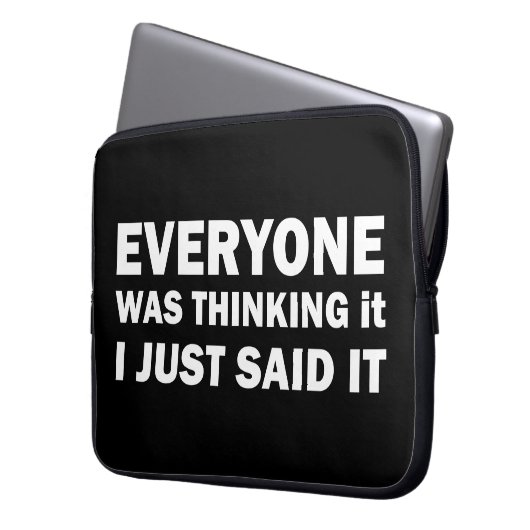 Die sonnigen sarkastischen Redewendungen Laptopschutzhülle (Vorderseite Links)