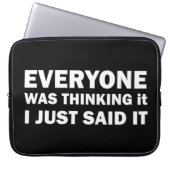 Die sonnigen sarkastischen Redewendungen Laptopschutzhülle (Vorderseite)