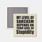 Die sonnigen sarkastischen Redewendungen Magnet (Vorderseite/Rückseite)