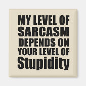 Die sonnigen sarkastischen Redewendungen Magnet (Vorne)