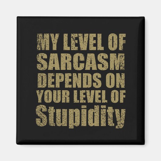 Die sonnigen sarkastischen Redewendungen Magnet (Vorne)