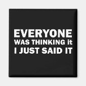 Die sonnigen sarkastischen Redewendungen Magnet (Vorne)