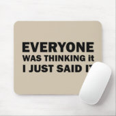 Die sonnigen sarkastischen Redewendungen Mousepad (Mit Mouse)