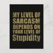 Die sonnigen sarkastischen Redewendungen Postkarte (Vorderseite)