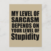 Die sonnigen sarkastischen Redewendungen Postkarte (Vorderseite)