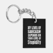 Die sonnigen sarkastischen Redewendungen Schlüsselanhänger (Vorderseite links)