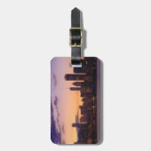 Die sonnigen Set über der Skyline von Chicago Gepäckanhänger (Vorderseite vertikal)