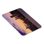 Die sonnigen Sets über der Skyline von Chicago Magnet (Rechte Seite)