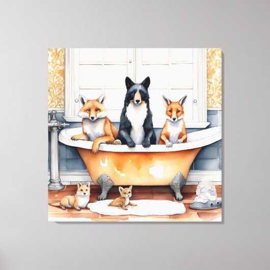 Die sonnigen Tiere Leinwanddruck (Vorderseite)