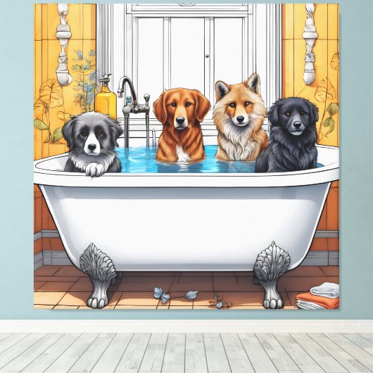 Die sonnigen Tiere Leinwanddruck (Insitu (Holzboden))