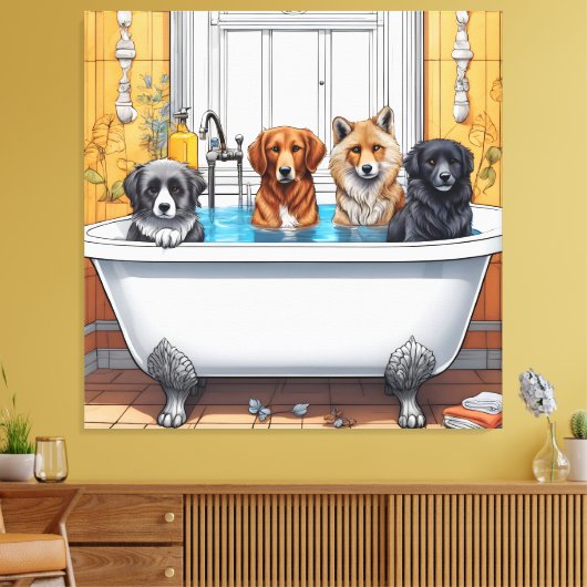 Die sonnigen Tiere Leinwanddruck (Insitu (Wohnzimmer))